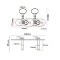 thumbnail image 5 of GOOHOCHY Guitar Tuning Keys Metal for Guitar Maintenance 1 Set, 5 of 5