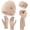 Beige-1, variant on REDESS Winter Women's Beanie Hat Scarf and Gloves Set-Black