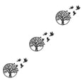 thumbnail image 4 of Injueey Arte de pared de metal del árbol de la vida, mano de obra de corte exquisita negra, para encanto rústico, amplia aplicación, negro, Type1 NO1, 4 of 6