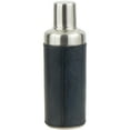 thumbnail image 5 of DecMode 3" x 9" Dark Blue Leather Handmade Cocktail Shaker with Silver Top, 1-Piece, 5 of 8