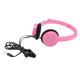 thumbnail image 1 of Auriculares estéreo plegables con cable para niños con micrófono para teléfono inteligente y tableta, color rosa, 1 of 8