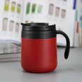 thumbnail image 2 of Insulated Travel Mug Basdi 12Oz Insulated Coffee Mug - Double Wall Vacuum Stainless Travel Cup with Lid | Sweat-Proof, Leak-Resistant, Keeps Temperature for Commutes and Outdoor Use, Red, 2 of 5