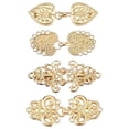 thumbnail image 2 of Milageto 4 Pieces Sweater Clips Alloy Cardigan Collar Clips for Dresses Women Costume Gold, 2 of 8