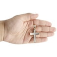 thumbnail image 5 of 10K Yellow Gold Diamond Concave Dipped Cross Pendant 2" Mens Pave Charm 7/8 CT., 5 of 5