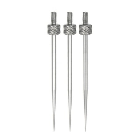 

Uxcell 3pcs Needle Point Contact Points R0.15 M2.5 Thread 41mm Length 303 Stainless Steel Pointed Head