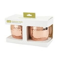 thumbnail image 6 of True Hammered Moscow Mule Copper Mugs, Cocktail Drink Cups, 16 oz, Set of 2, 6 of 6