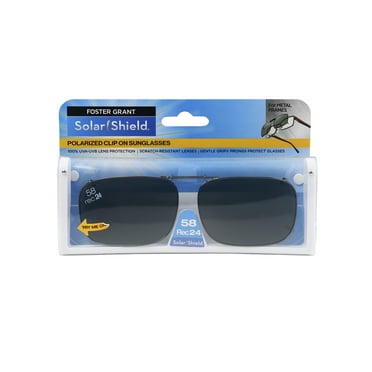 Solar Shield Dioptics Unisex Rectangle Fashion Sunglasses Gunmetal