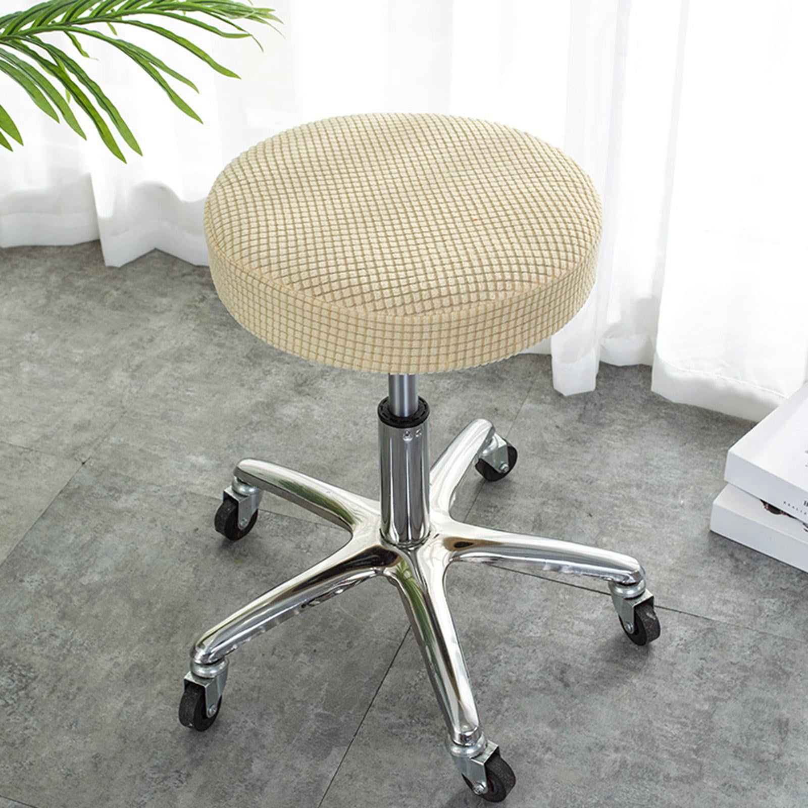 Smooth Surface Non-Slip Round Lift Chair Stool Cover Barstool Slipcover 