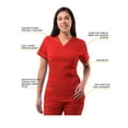 thumbnail image 3 of Adar Pro Scrubs For Women - Elevated V-Neck Scrub Top, 3 of 7