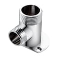 thumbnail image 1 of CIMAXIC 1Pc Copper Shower Adapter Silver Round Base Wall Mount Conversion Water Outlet Direction Control Anti-Pressure Explosion-Proof Rust-Resistant Corrosion-Resistant 1.97x1.77in, 1 of 5