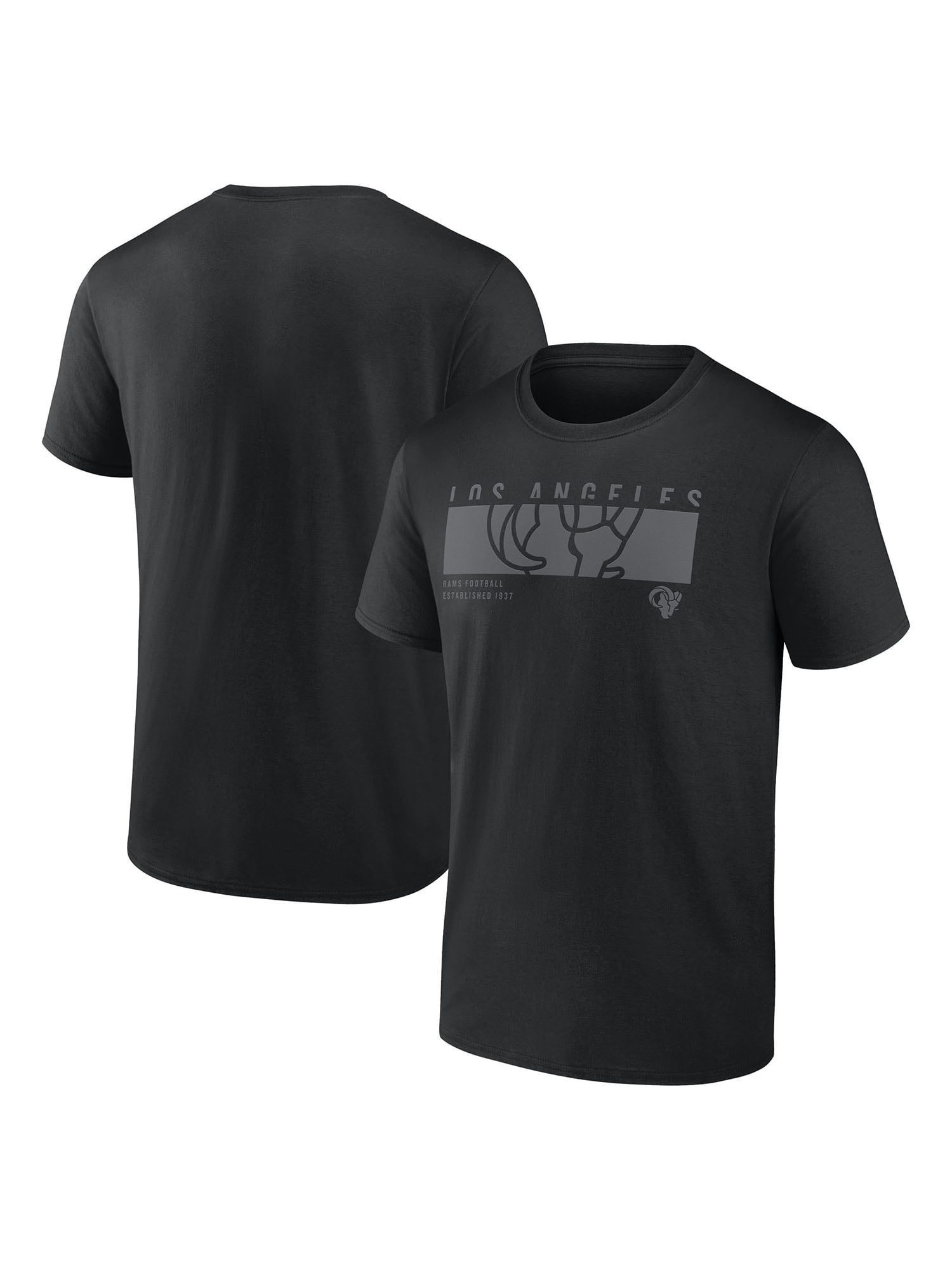 NFL Los Angeles Rams Men's T-Shirt Black Tonal – All 32 Teams Available