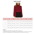 thumbnail image 6 of Stand Collar Blouse Pure Color Lantern Long Sleeve Breathable Chiffon Women Blouse for Home Office Shopping Travel, 6 of 6