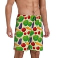 thumbnail image 2 of Naloa Vegetable Men's Short Pajama Pants, Lounge Comfort Shorts with Elasticized Waistband and Side Pockets - X-Large, 2 of 9