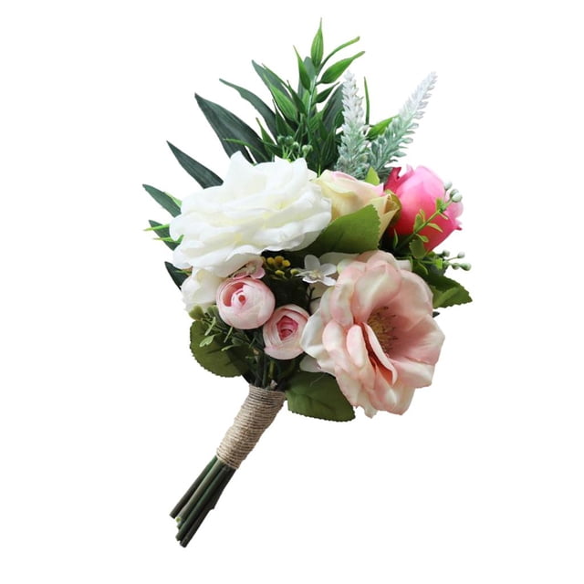 Ramo de flores artificiales Yuyangstore para decoración de hogar Baile de graduación