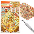 thumbnail image 1 of Plantilla Stickers Pegatinas Decoración Cuarto Miniatura 1pz, 1 of 7