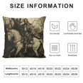 thumbnail image 5 of Orinice Horse Sword Graphic Decorative Cushion Throw Pillow Cover for Home Couch Living Room Sofa Bed, High-Quality 1PC 12x12in, 5 of 5
