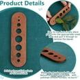 thumbnail image 4 of 2pcs Wood Herb Stripper with 8 Hole Oval Wooden Herb Stripper Tool Wood Leaf Remover Herb Stripping for Kitchen Gadgets Cooking Small Kitchen Appliances Chef Gifts Brown Hole: 2-16mm, 4 of 9