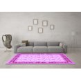 thumbnail image 3 of Ahgly Company Indoor Round Persian Purple Traditional Area Rugs, 7' Round, 3 of 4