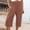 #1-Coffee, variant on Azrian Pants for Women,Womens Plus Size Pants Loose Wide Leg High Waist Straight Casual Pants