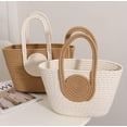 thumbnail image 5 of Kukuzhu Beach Bag for Women Handwoven Tote Bag Large Stylish Handbag Shoulder Bag for Travel Vacation, 5 of 6