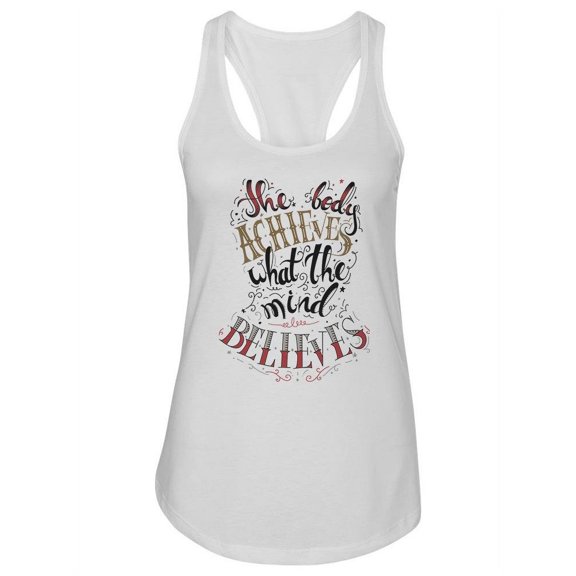 Color Poster The Body Achieves Tank Women -Image by Shutterstock, Female Medium