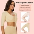 thumbnail image 5 of COMFREE Arm Shaper for Women Arm Compression Front Buckle Bra Shapewear Top, 5 of 6