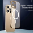 thumbnail image 2 of For iPhone 16 Plus Case Compatible with MagSafe Matte PC Frameless Mobile Cover - Gold, 2 of 5