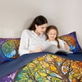 thumbnail image 5 of Homewish Tree Of Life Bedding Comforter Set,Modern Aesthetic Art Twin Comforter Sets,Retro Bohemain Style Bedding Set For Men Women,Luxury Bedroom Decor Reversible,2 Pieces, 5 of 8