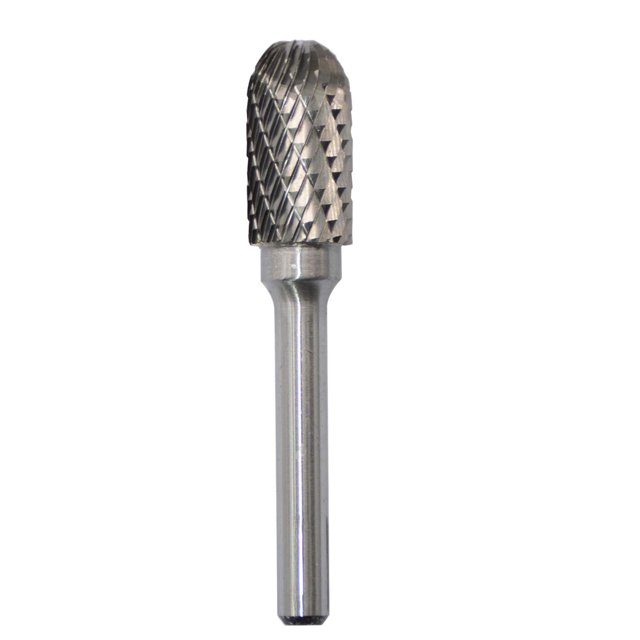 Fresa de carburo Asieg Tool SC-5 con extremo de radio cilíndrico de 7 cm