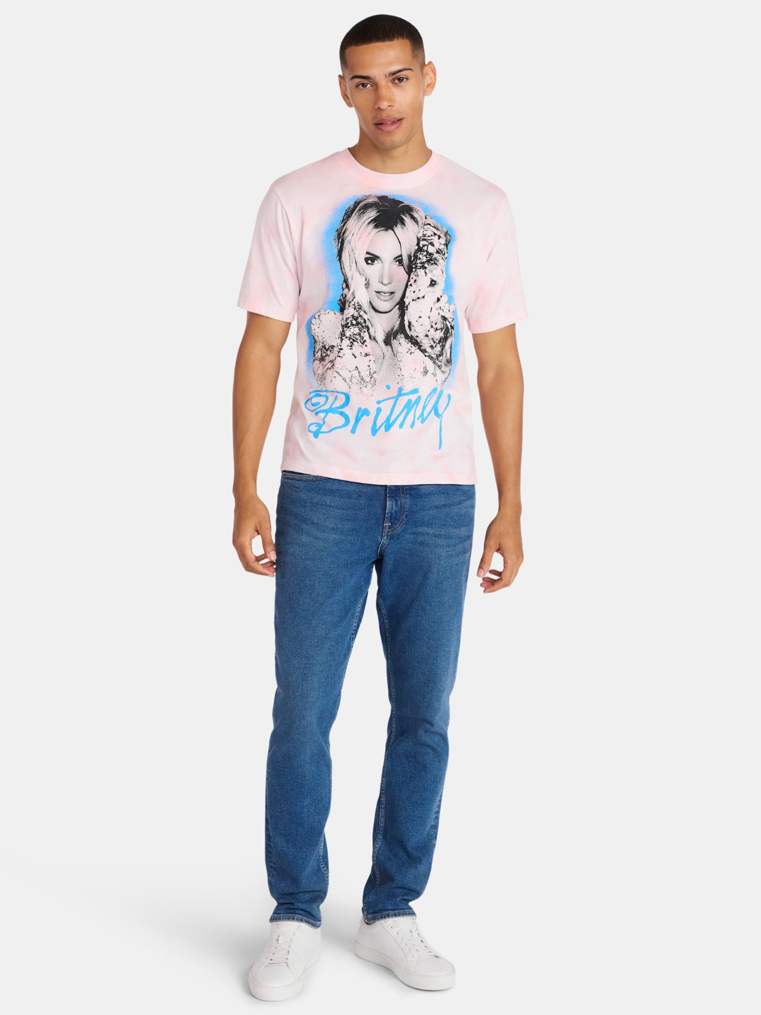 Britney Spears Oversized Boxy Fit Pride Graphic Tee Shirt, Men's Sizes XS-3XL