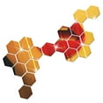 thumbnail image 6 of 12Pcs Acrylic Mirror Wall Stickers Self Adhesive Removable Hexagon Decorative Mirror Decal for Home Living Room Bedroom Decor, 6 of 7