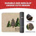 thumbnail image 3 of Sm:)e Merry Christmas Trees Christmas Decorative Doormat, Seasonal Winter Christmas Holiday Low-Profile Floor Mat Switch Mat for Indoor Outdoor 17 x 47 Inch, 3 of 6