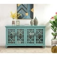 thumbnail image 4 of Pemberly Row Contemporary Blue Rub-through Four Door Credenza, 4 of 7