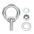 thumbnail image 5 of Uxcell M5 x 10mm Lifting Shoulder Eye Bolt 304 Stainless Steel Lifting Ring Threaded Eyebolt with Nuts and Washers 6Pcs, 5 of 5