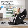 thumbnail image 2 of Costway 4D Dual Roller System Flexible Track Zero Gravity Full Body Massage Chair Black/Gray, 2 of 10