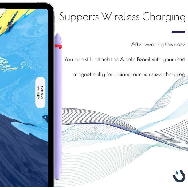 Funda para Apple Pencil Funda Ipencil de 2.ª generación Funda de Silicona Suave Soporte con diseño de Gato Lindo Funda Protectora Accesorios Compatible con iPad Pencil
