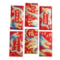 thumbnail image 2 of 6 unidades de Sobres rojos de año Nuevo Chino Sunnimix Sobres autosellantes para Dinero Hong Bao Estilo A, 2 of 8