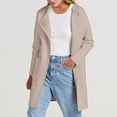 thumbnail image 5 of VISALY Long Cardigans Cardigan with Pockets Womens Knit Cardigan Sweaters Oversized Open Front Long Sleeve Lapel Casual Jacket Fall Coat Oversized Cardigans Warm Cardigan Pink M, 5 of 9