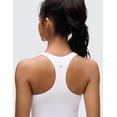 thumbnail image 4 of CRZ YOGA Butterluxe Racerback Padded Yoga Longline Sports Bra for Women V Neck Crop Tops, 4 of 6