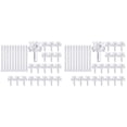 thumbnail image 1 of Support de Réparation de Store Vertical avec Tige Kit de Réparation de Stores Verticaux Pièces de Rechange pour Stores Blancs 40 Pcs, 1 of 6