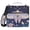 Moth Moon Flower, variant on 3 Ring Zipper Binder with Shoulder Strap Waterproof Trapper Keeper 2 Inch D-Ring 500 Sheets Capacity Retro Chicken with American Flag