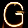 thumbnail image 3 of Lámpara decorativa con forma de letra de luz de neón LED cálida para propuesta fiesta de cumpleaños vacaciones G, 3 of 7