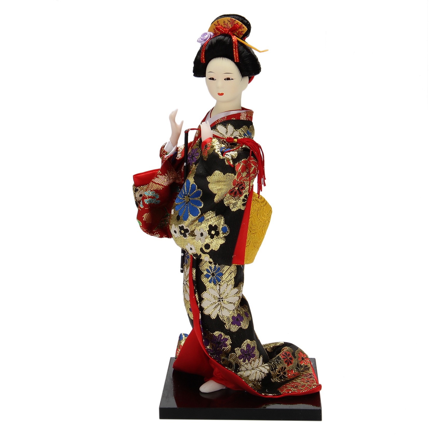 12Inch Japanese Kimono Geisha Dolls Traditional Japanese Geisha Kimono Doll Sculpture with