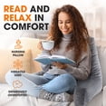 thumbnail image 4 of Cheer Collection Memory Foam Support Reading; TV Pillow, 4 of 5