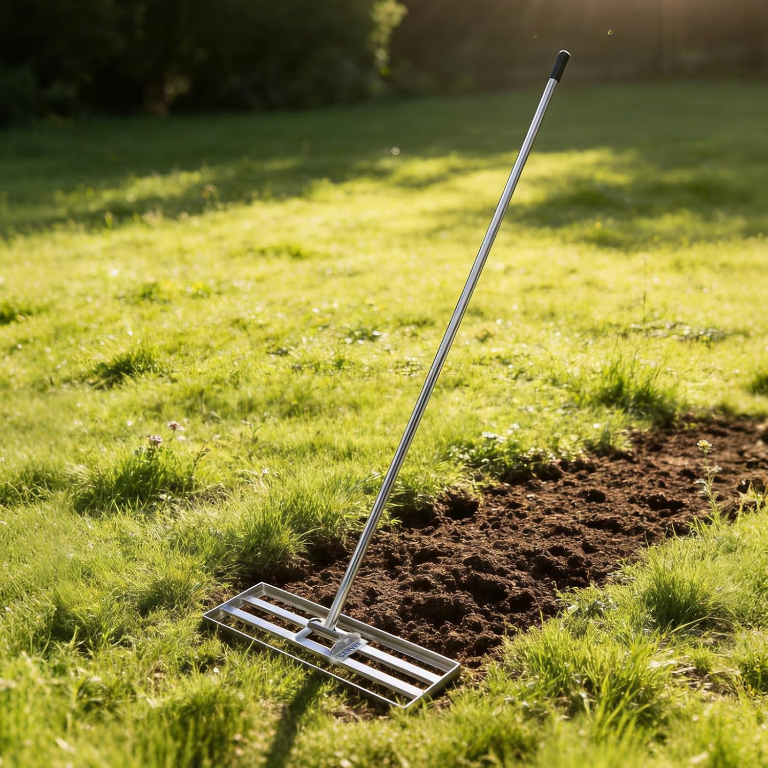 Lawn Leveling Rake, 36" x 10" Level Lawn Tool, Heavy Duty Stainless Steel Lawn Leveler Tool with 6.5 FT Extended Handle, Yard Leveling Rake Suit for Garden, Golf Lawn, Farm