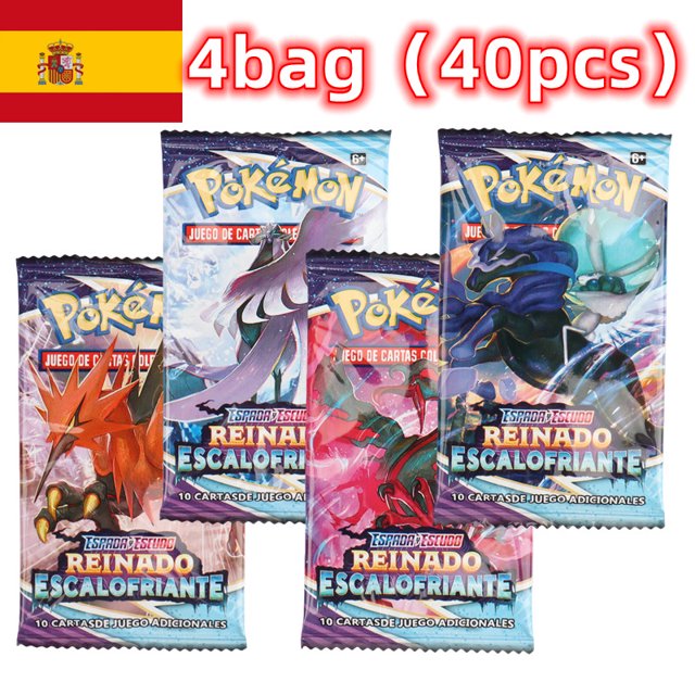 40/360 Uds versión española tarjeta Pokémon TCG: escudo de espada Fusion Strike Booster Box tarjetas Pokemon paquete de 36 cajas de regalos