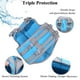 thumbnail image 4 of Chaleco salvavidas para perros VIVAGLORY, estilo deportivo, neopreno, azul, XL, 4 of 7