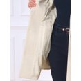 thumbnail image 5 of INSPIRE CHIC Women's Elegant Single Breasted Pea Coat Long Sleeve Winter Warm Coats Lapel A-Line Overcoat Work Office Outerwear XS Beige, 5 of 6