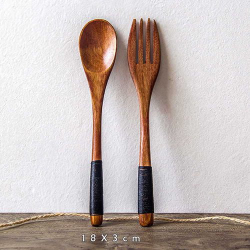 NEW. Birthday party utensils events Wood cutlery Decorative wooden spoons 