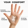 thumbnail image 6 of CorBreev | Mouth Tape for Sleeping  - 2 months supply - Anti Snoring - CPAP Friendly (Pack of 70), 6 of 11